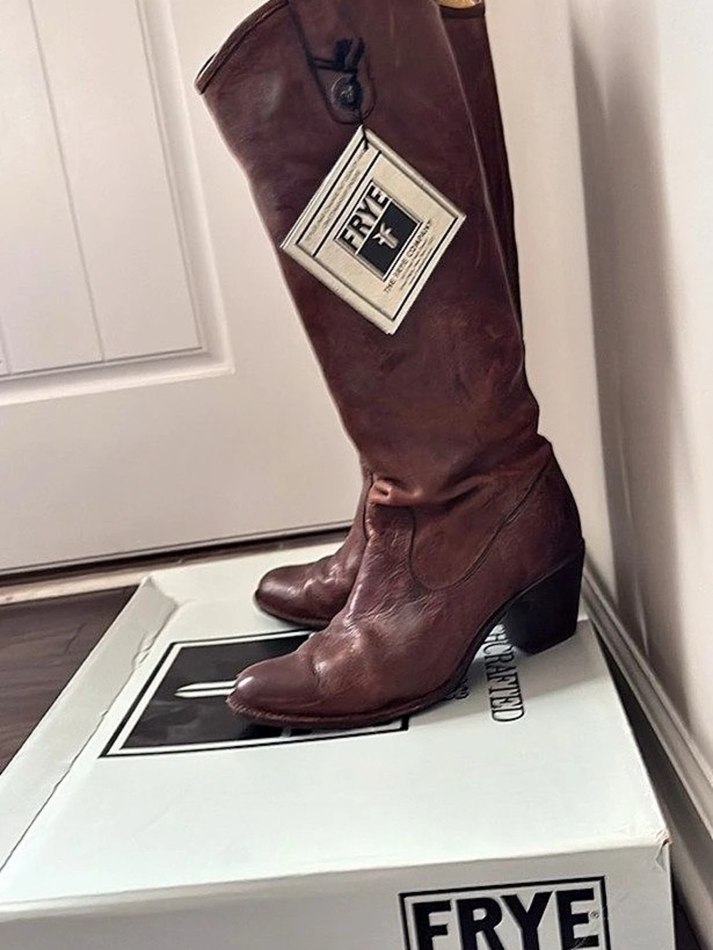 Frye 150th Anniversary Edition Tall Boots Brown US 8